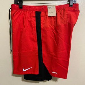 Nike 7" Dri Fit Stride 2-in-1 Running Shorts Red DM4757-657 Men's Size NEW